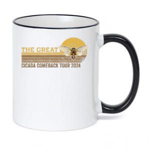 The Great Cicada Comeback 2024 11oz Black Color Changing Mug