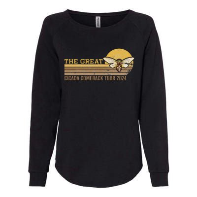 The Great Cicada Comeback 2024 Womens California Wash Sweatshirt