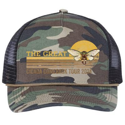 The Great Cicada Comeback 2024 Retro Rope Trucker Hat Cap