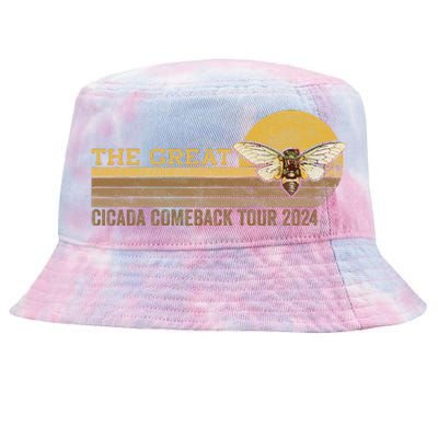 The Great Cicada Comeback 2024 Tie-Dyed Bucket Hat