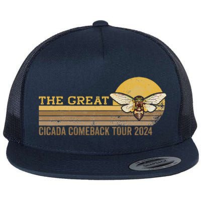 The Great Cicada Comeback 2024 Flat Bill Trucker Hat