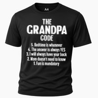 The Grandpa Code Cool Best Grandfather Humor Joke Cooling Performance Crew T-Shirt