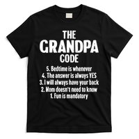 The Grandpa Code Cool Best Grandfather Humor Joke T-Shirt