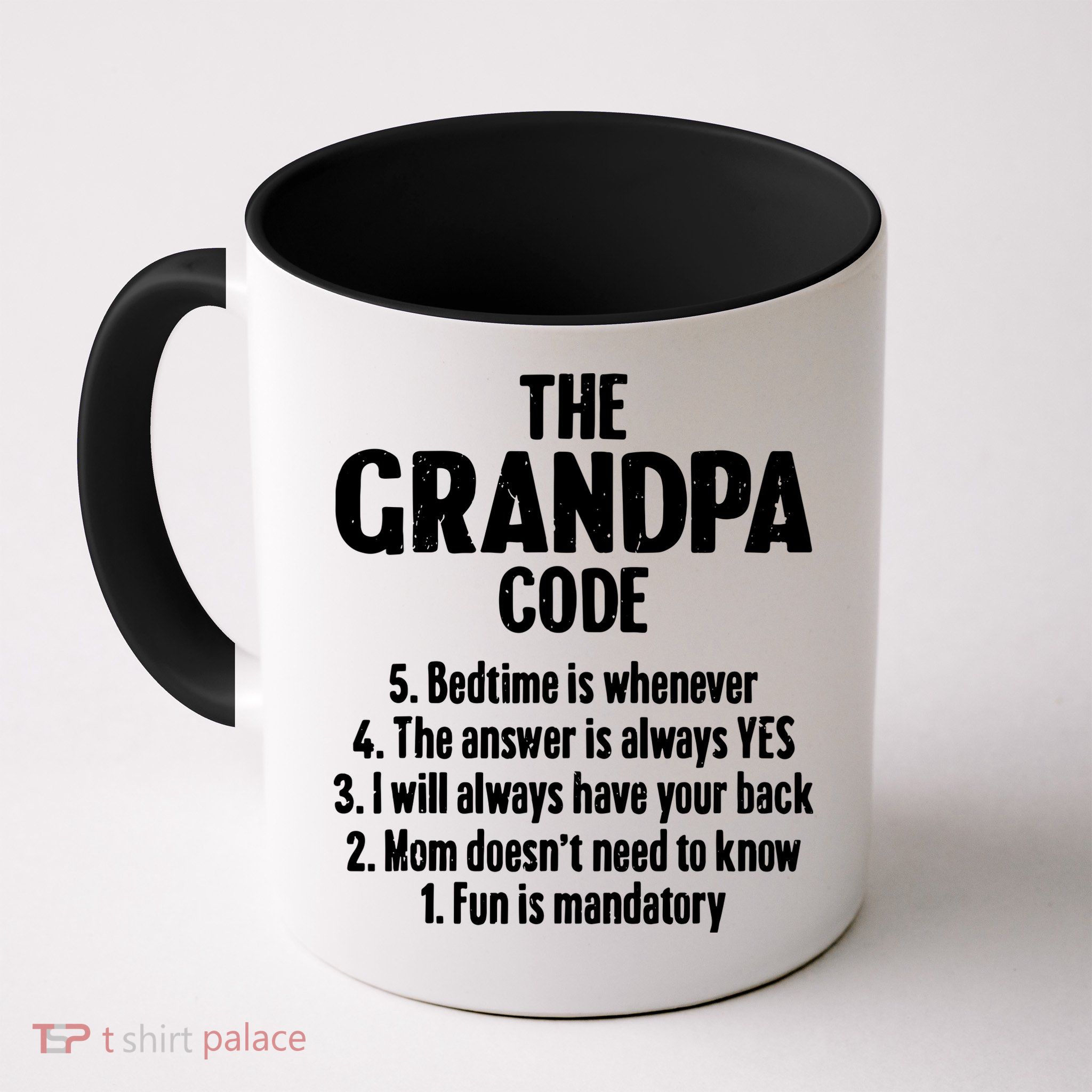 The Grandpa Code Cool Best Grandfather Humor Joke Mug