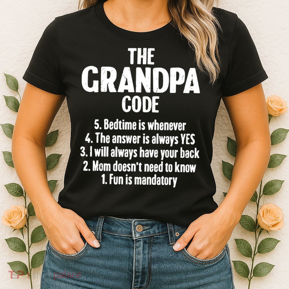 The Grandpa Code Cool Best Grandfather Humor Joke Womens T-Shirt