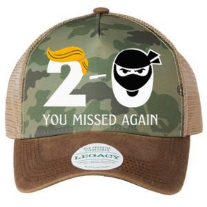 Trump Golf Course Gunshots 20 You Missed Again Legacy Tie Dye Trucker Hat