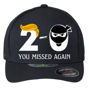 Trump Golf Course Gunshots 20 You Missed Again Flexfit Unipanel Trucker Cap