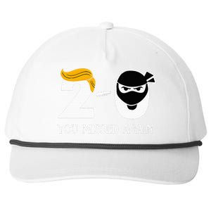 Trump Golf Course Gunshots 20 You Missed Again Snapback Five-Panel Rope Hat