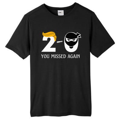 Trump Golf Course Gunshots 20 You Missed Again Tall Fusion ChromaSoft Performance T-Shirt