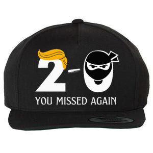 Trump Golf Course Gunshots 20 You Missed Again Wool Snapback Cap