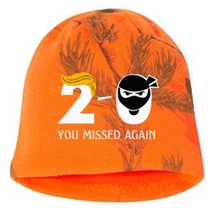 Trump Golf Course Gunshots 20 You Missed Again Kati - Camo Knit Beanie