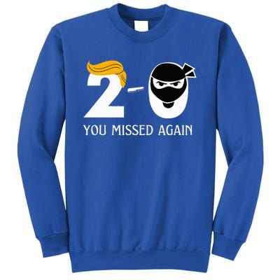 Trump Golf Course Gunshots 20 You Missed Again Sweatshirt