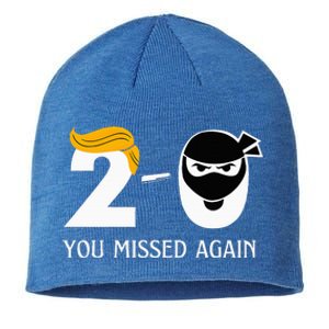 Trump Golf Course Gunshots 20 You Missed Again Sustainable Beanie