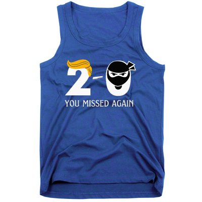 Trump Golf Course Gunshots 20 You Missed Again Tank Top