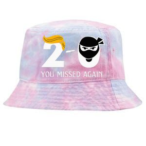 Trump Golf Course Gunshots 20 You Missed Again Tie-Dyed Bucket Hat