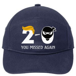 Trump Golf Course Gunshots 20 You Missed Again 7-Panel Snapback Hat