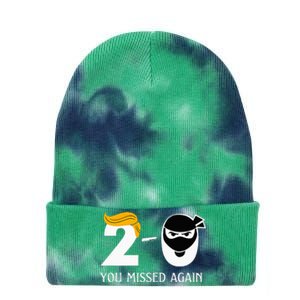 Trump Golf Course Gunshots 20 You Missed Again Tie Dye 12in Knit Beanie