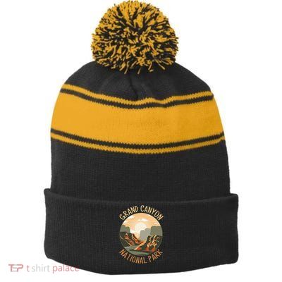 The Grand Canyon National Park Design Stripe Pom Pom Beanie
