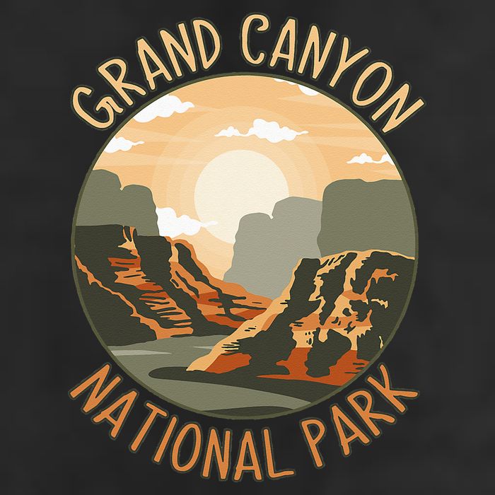 The Grand Canyon National Park Design 7 Panel Mesh Trucker Snapback Hat