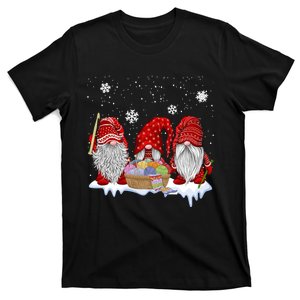 Three Gnomes Crochet And Knitting Christmas Gift T-Shirt