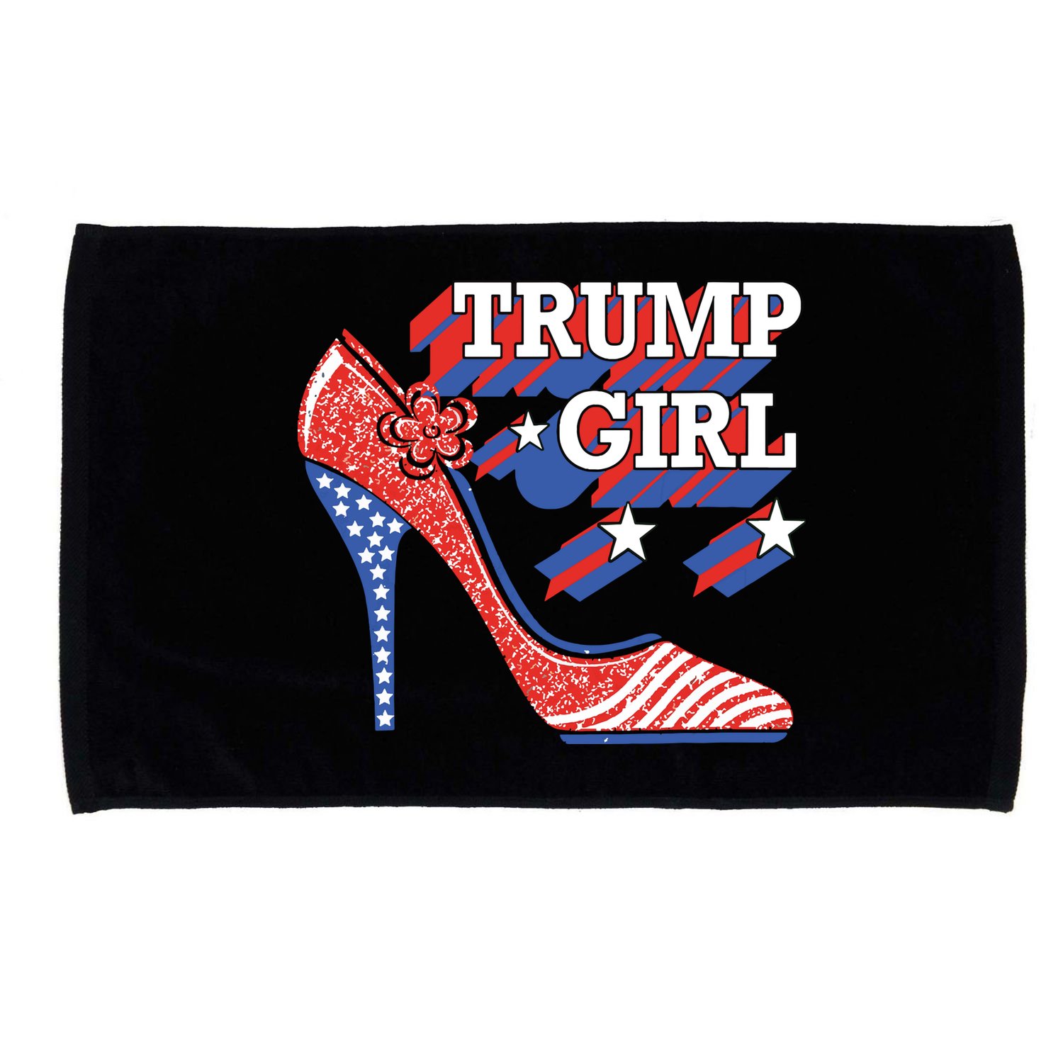 Trump Girl Cute High Heel American Usa Flag Microfiber Hand Towel