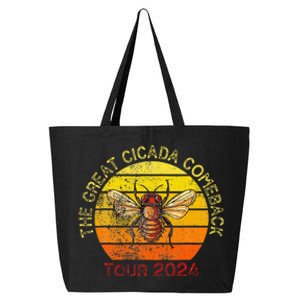 The Great Cicada Comeback 2024 Insect Invasion Retro 25L Jumbo Tote