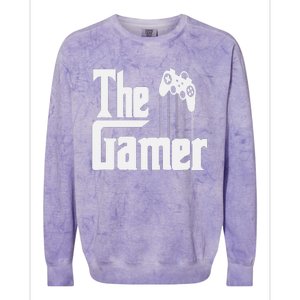 The Gamer Console Game Mode Funny Gaming Gear Noob Slayer Colorblast Crewneck Sweatshirt