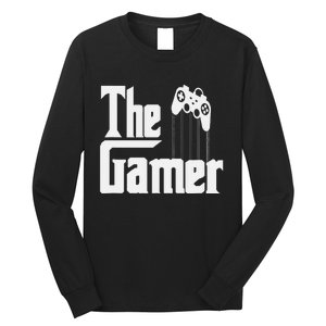 The Gamer Console Game Mode Funny Gaming Gear Noob Slayer Long Sleeve Shirt