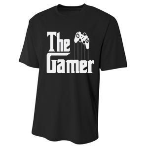 The Gamer Console Game Mode Funny Gaming Gear Noob Slayer Performance Sprint T-Shirt