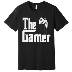 The Gamer Console Game Mode Funny Gaming Gear Noob Slayer Premium T-Shirt