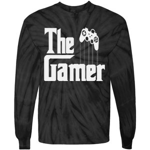 The Gamer Console Game Mode Funny Gaming Gear Noob Slayer Tie-Dye Long Sleeve Shirt