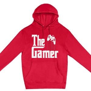 The Gamer Console Game Mode Funny Gaming Gear Noob Slayer Premium Pullover Hoodie