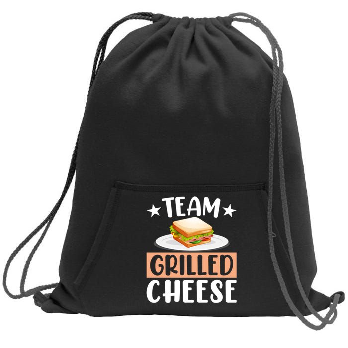 Team Grilled Cheese Gift Sweatshirt Cinch Pack Bag