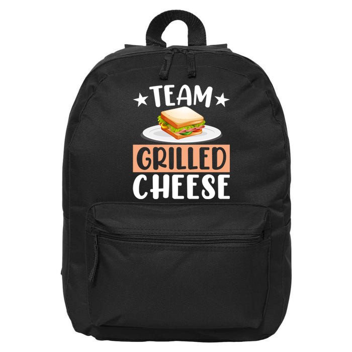 Team Grilled Cheese Gift 16 in Basic Backpack