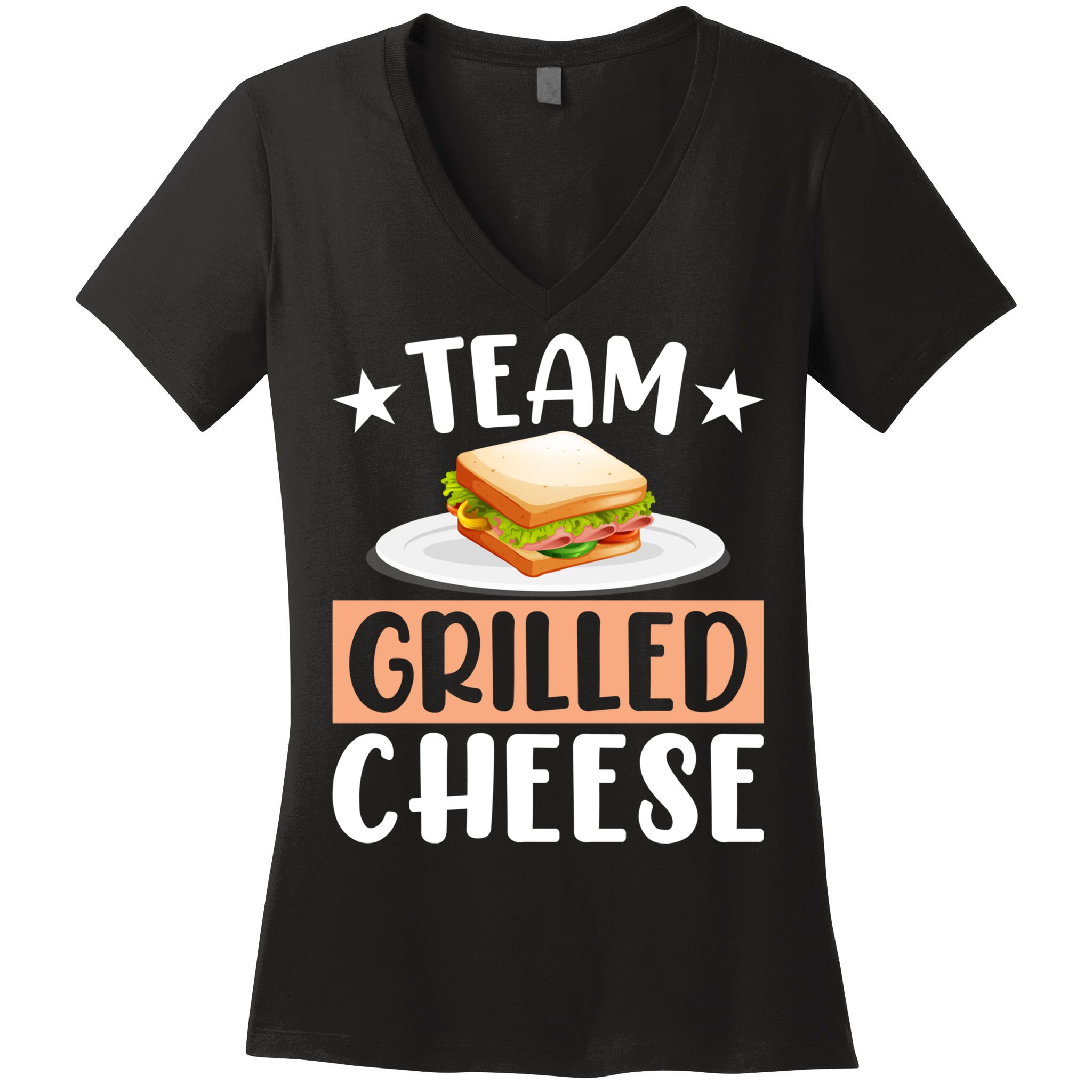 Team Grilled Cheese Gift Women's V-Neck T-Shirt