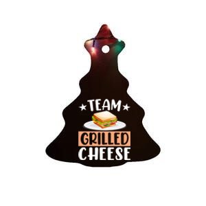 Team Grilled Cheese Gift Ceramic Tree Ornament