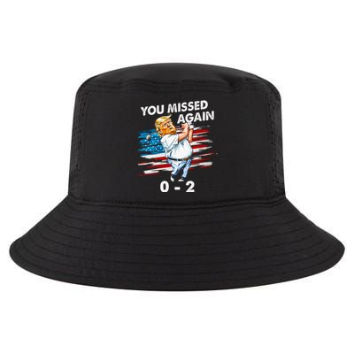 Trump Golf Course Gunshots 02 Trump Is Safe Cool Comfort Performance Bucket Hat