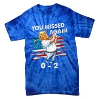 Trump Golf Course Gunshots 02 Trump Is Safe Tie-Dye T-Shirt