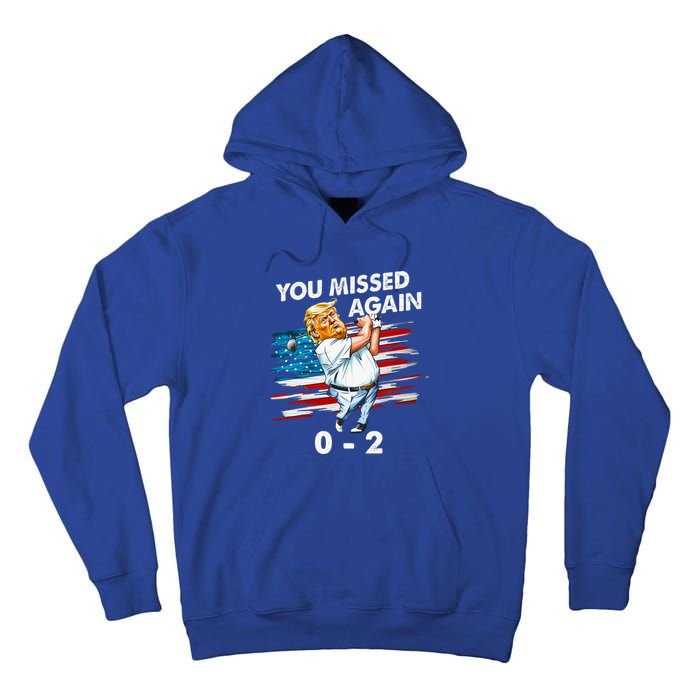 Trump Golf Course Gunshots 02 Trump Is Safe Tall Hoodie