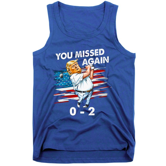 Trump Golf Course Gunshots 02 Trump Is Safe Tank Top