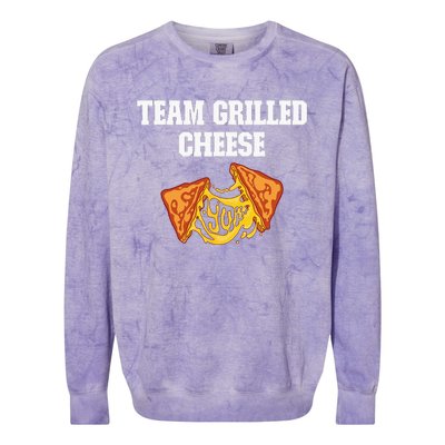 Team Grilled Cheese Sandwich Day Fast Food Lovers Colorblast Crewneck Sweatshirt