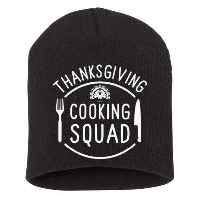 Thanks Giving Cooking Squad Short Acrylic Beanie