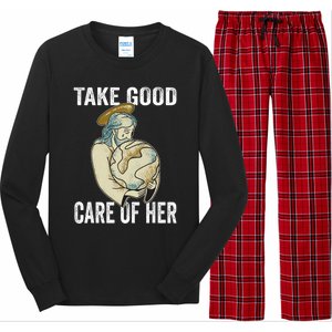 Take Good Care Earth Jesus Earth Day Long Sleeve Pajama Set