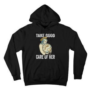 Take Good Care Earth Jesus Earth Day Tall Hoodie