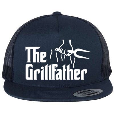 The Grillfather Cool Gift Flat Bill Trucker Hat