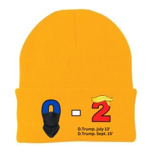 Trump Golf Course Gunshots 02 Trump Is Safe Knit Cap Winter Beanie