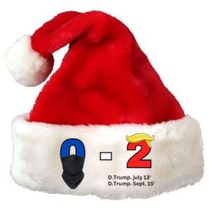 Trump Golf Course Gunshots 02 Trump Is Safe Premium Christmas Santa Hat