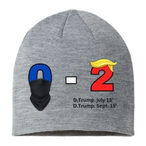 Trump Golf Course Gunshots 02 Trump Is Safe Sustainable Beanie