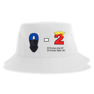 Trump Golf Course Gunshots 02 Trump Is Safe Sustainable Bucket Hat