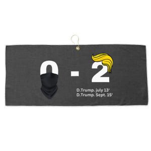 Trump Golf Course Gunshots 02 Trump Is Safe Large Microfiber Waffle Golf Towel